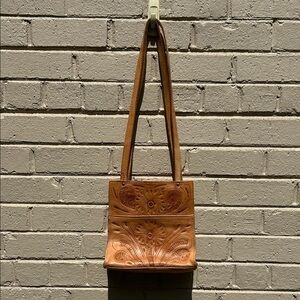 Vintage Grant’s Nationals Tooled Leather Handbag
